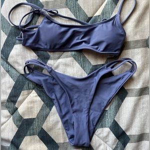 Blue bikini set, size small